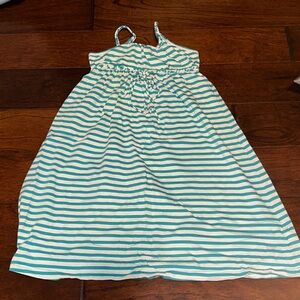 GAP Kids Teal and White Striped Dress